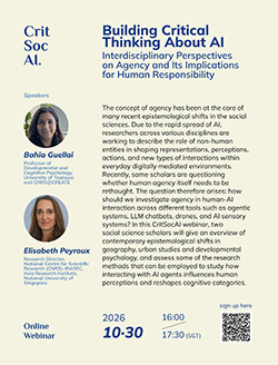 Poster of the webinar