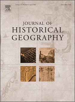 Couverture du Journal of Historical Geography